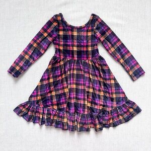 Girlhood by Little Stocking Co Velvet Plaid Charm Dress 5